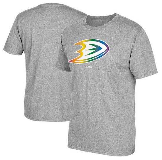 Men's Anaheim Ducks Gray Reebok Rainbow Pride Short Sleeve T-Shirt FengYun,We sell and wholesale Men's Anaheim Ducks Gray Reebok Rainbow Pride Short Sleeve T-Shirt FengYun on line form chian!